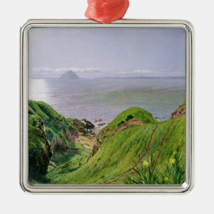 Adorno Metálico Vista de Ailsa Craig y la Isla de Arran, 1860