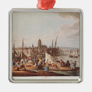 Adorno Metálico Vista de Francfort, 1814