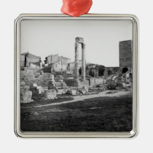 Adorno Metálico Vista de la antigüedad del teatro