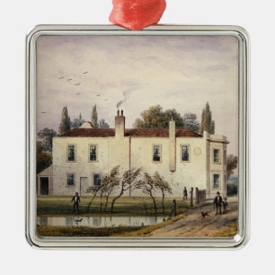 Adorno Metálico Vista de la casa de Copenhague, 1853