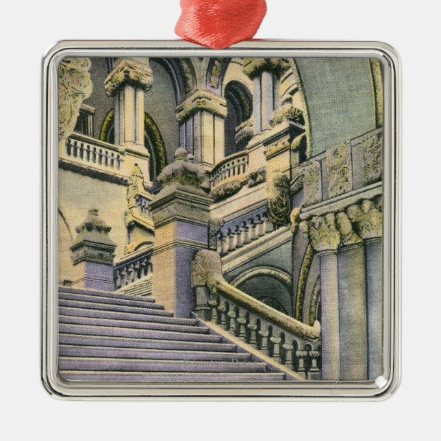 Adorno Metálico Vista de la escalera magnífica (Frente)