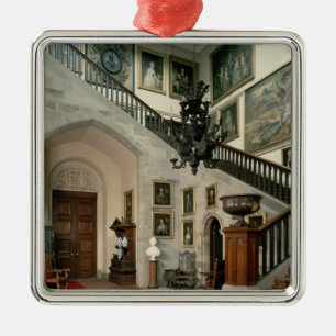 Adorno Metálico Vista de la escalera Pasillo, 1812-15