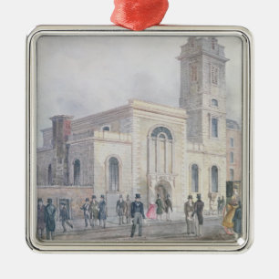 Adorno Metálico Vista de la iglesia de St Bartholomew