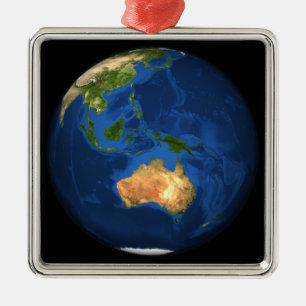 Adorno Metálico Vista de la tierra llena que muestra Indonesia,