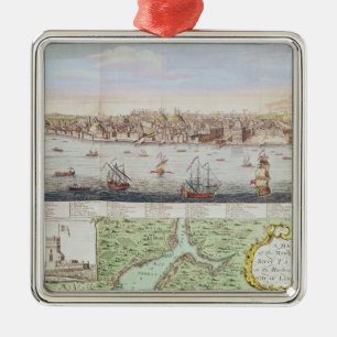 Adorno Metálico Vista de Lisboa, 1755