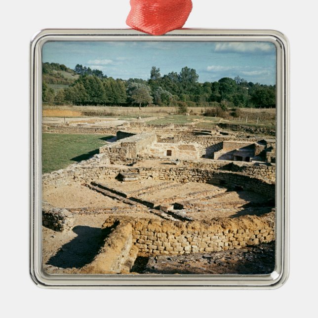 Adorno Metálico Vista de los baños termales (Frente)