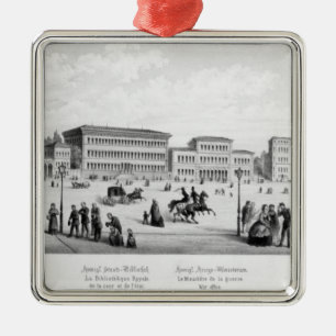 Adorno Metálico Vista de Munich, 1869