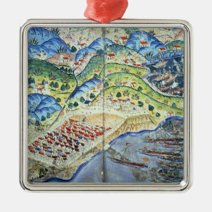 Adorno Metálico Vista de Niza, del 'Suleymanname