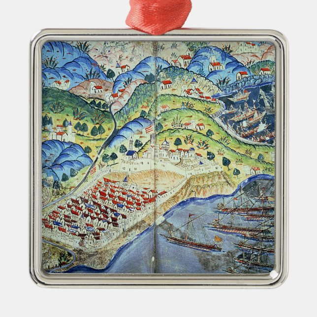 Adorno Metálico Vista de Niza, del 'Suleymanname (Frente)