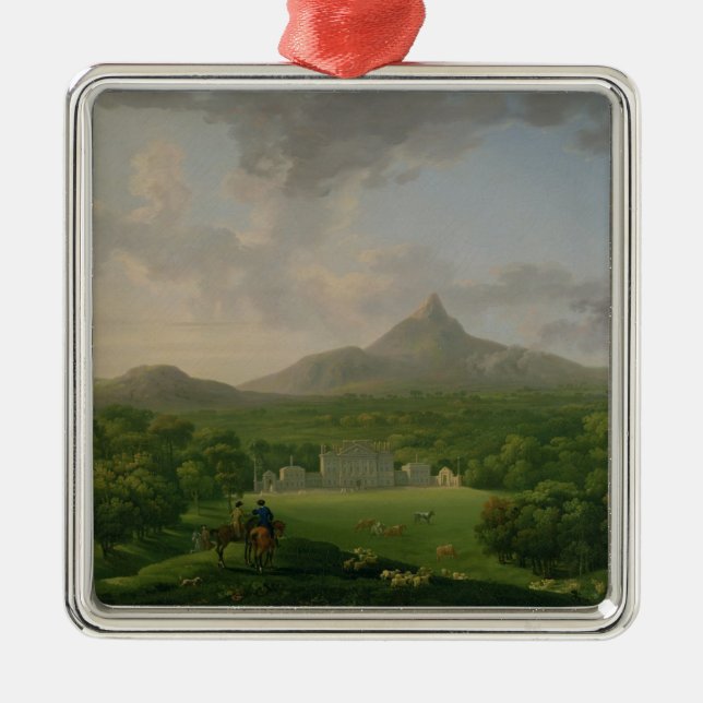 Adorno Metálico Vista de Powerscourt, condado Wicklow, c.1760-2 (Frente)