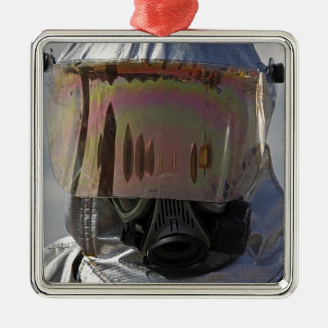 Adorno Metálico Vista de primer plano de un bombero (Frente)