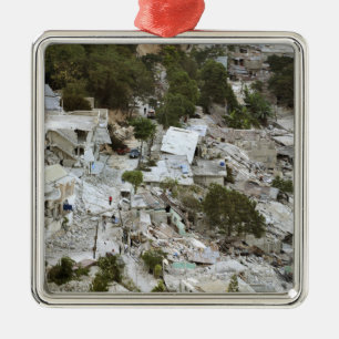 Adorno Metálico Vista de Puerto Príncipe, Haití