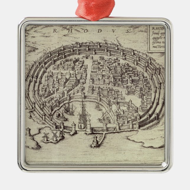 Adorno Metálico Vista de Rodas, del 'teatro de las ciudades (Frente)