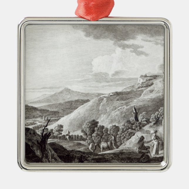 Adorno Metálico Vista de Tarquinia y de Corneto (Frente)