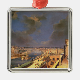 Adorno Metálico Vista de Viena, 1819 (aceite en lona)