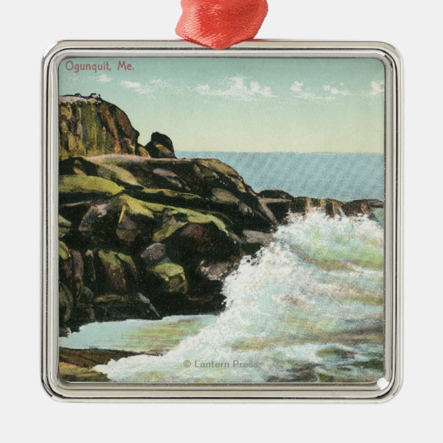 Adorno Metálico Vista del acantilado de la cabeza calva (Frente)