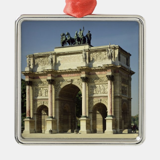 Adorno Metálico Vista del Arco del Triunfo du Carrousel (Frente)