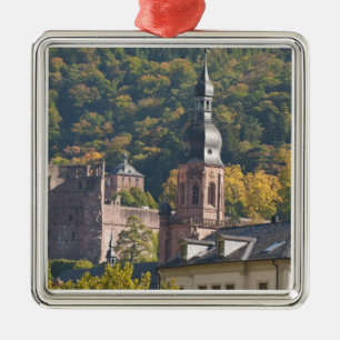 Adorno Metálico Vista del casco antiguo de Heidelberg