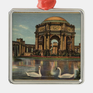 Adorno Metálico Vista del palacio de Bellos Artes