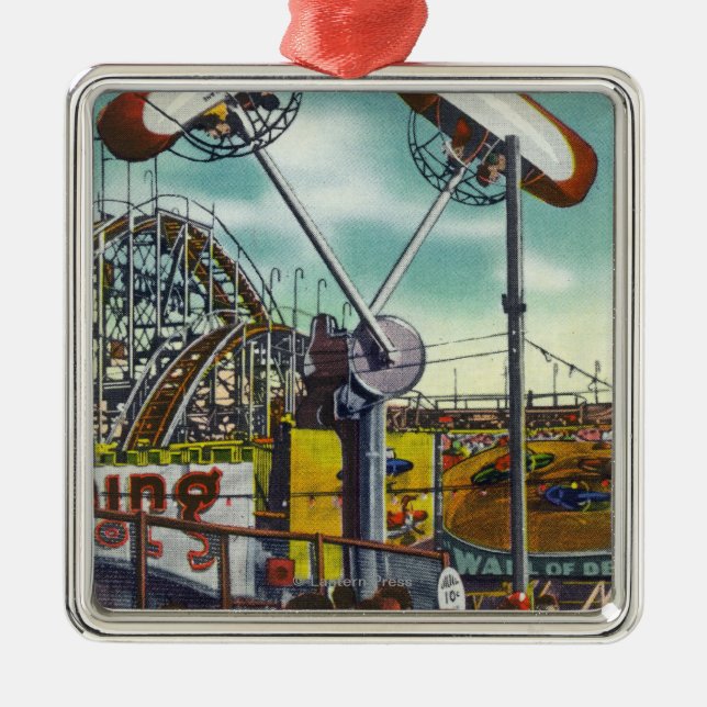 Adorno Metálico Vista del paseo del Lazo-o-Avión # 2 (Frente)