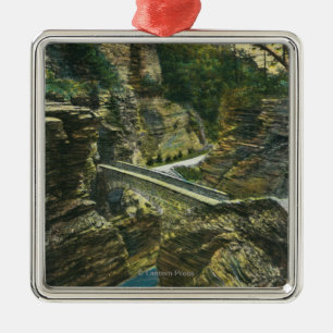 Adorno Metálico Vista del puente del centinela y del túnel