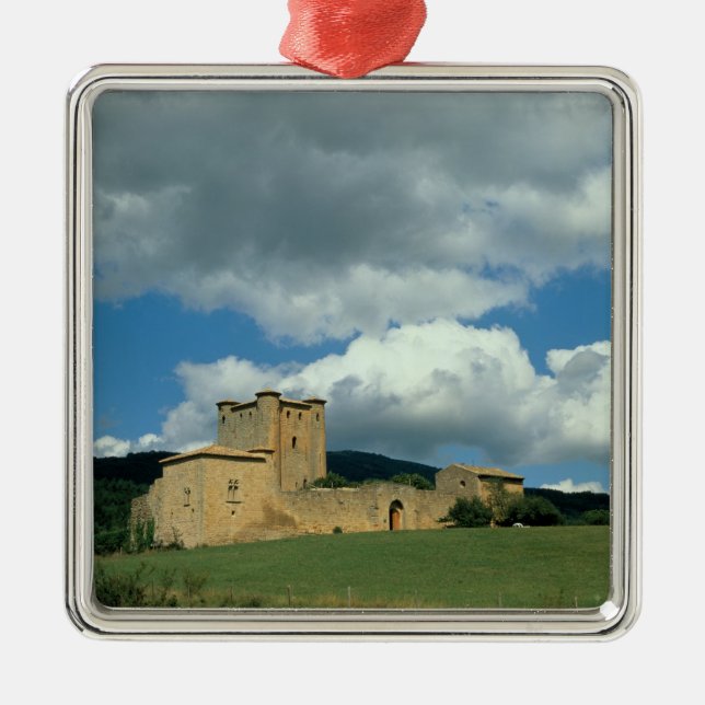 Adorno Metálico Vista exterior de la fortaleza, construida 1038-43 (Frente)