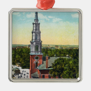 Adorno Metálico Vista exterior de la iglesia de la calle del