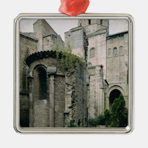 Adorno Metálico Vista exterior del apsidiole de la abadía