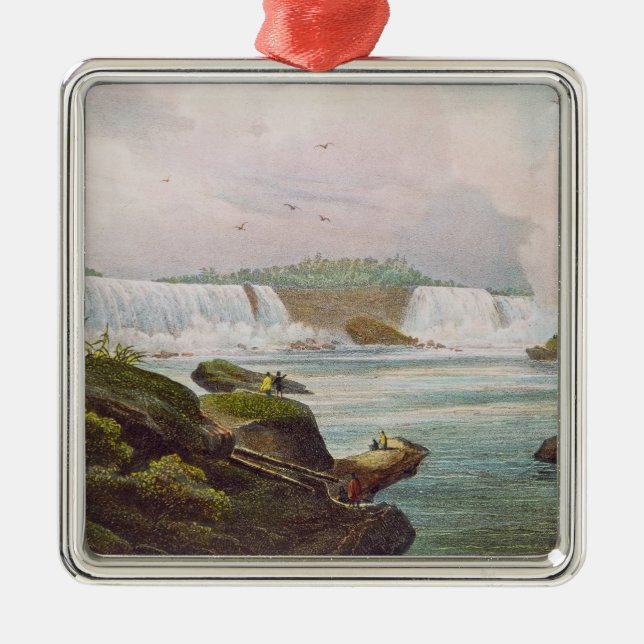 Adorno Metálico Vista general de Niagara Falls del lado canadiense (Frente)