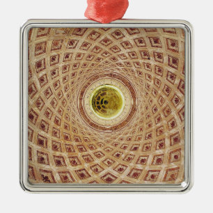 Adorno Metálico Vista interior de la cúpula en la capilla