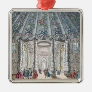 Adorno Metálico Vista interior del cuarto elegante de la música