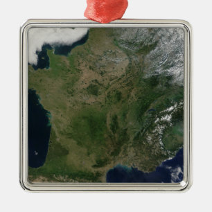 Adorno Metálico Vista satelital de Francia