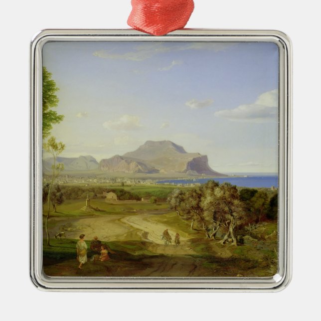 Adorno Metálico Vista sobre Palermo, 1828 (Frente)