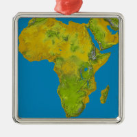 Vista topográfica de África