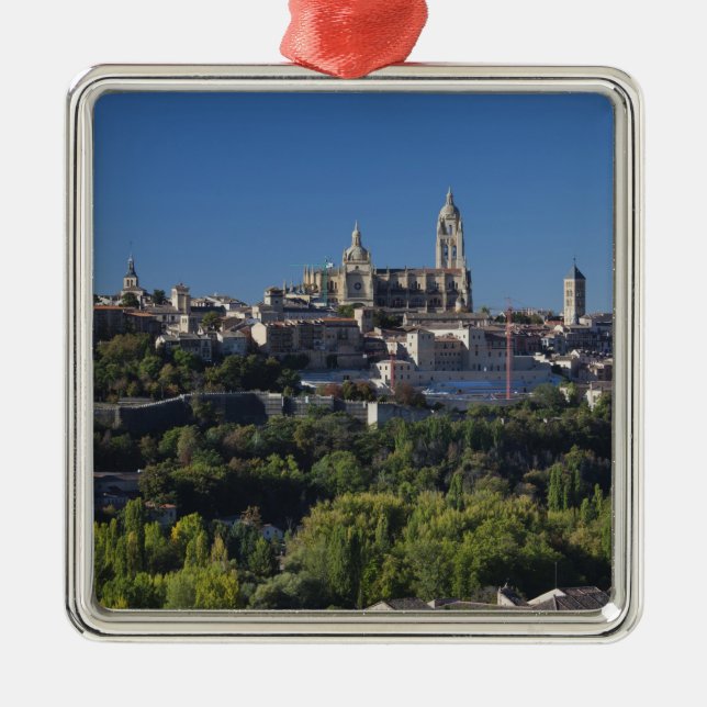 Adorno Metálico Vistas a la ciudad con vistas a la catedral de Seg (Frente)