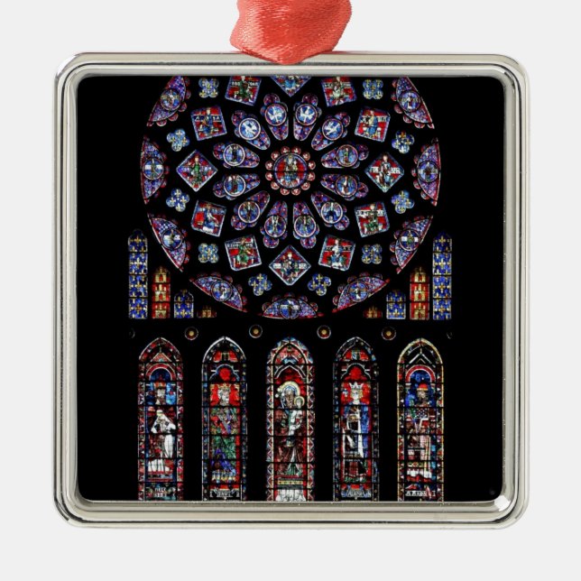 ADORNO METÁLICO VITRAL DE CHARTRES VI (Frente)