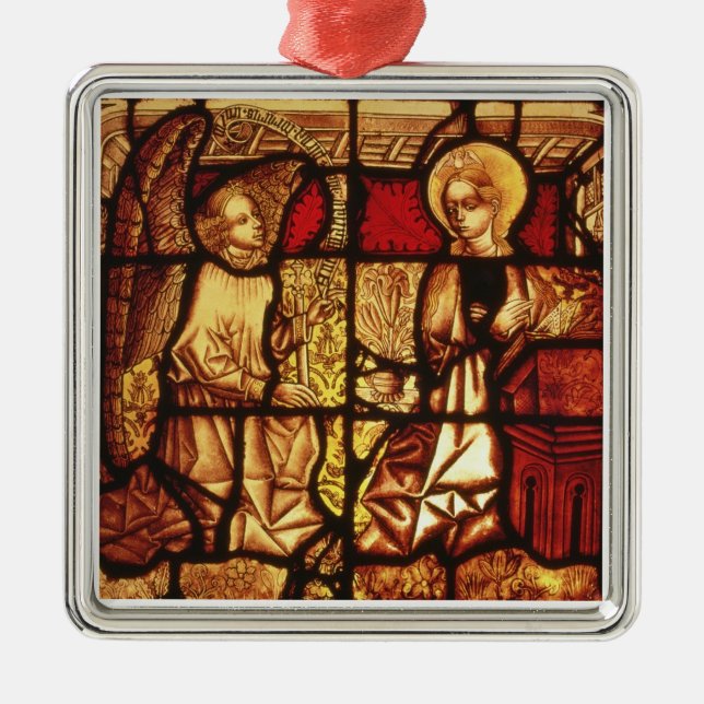 Adorno Metálico Vitral que representa el anuncio, G (Frente)