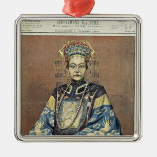 Adorno Metálico Viuda de emperatriz Tz'U-Hsi de China