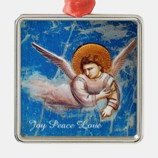 ADORNO METÁLICO VOLANDO NAVIDADES ANGEL EN AZUL. VUELTA A EGIPTO