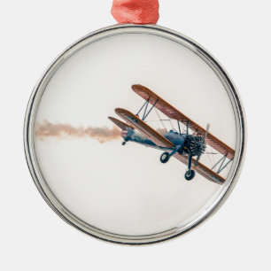Adorno Metálico Volante de avión Stearman Pt-13d Doble Decker