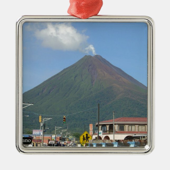 Adorno Metálico VOLCÁN de ARENAL, Costa Rica (Frente)