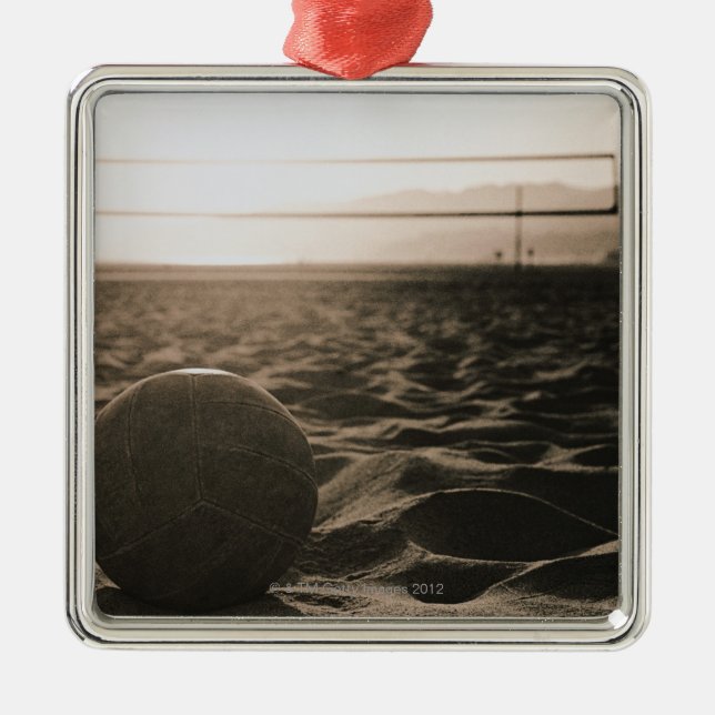 Adorno Metálico Voleibol en la arena (Frente)