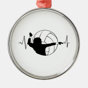 Adorno Metálico Voleibol - Fruto del jugador de voleibol
