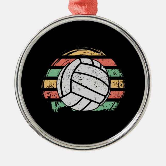 Adorno Metálico Voleibol retro vintage (Frente)