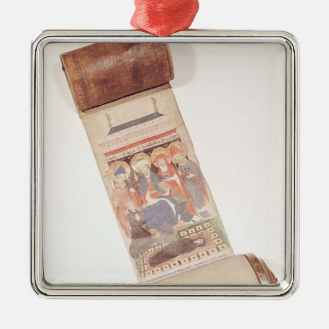 Adorno Metálico Voluta del obituario, 1406 (Frente)