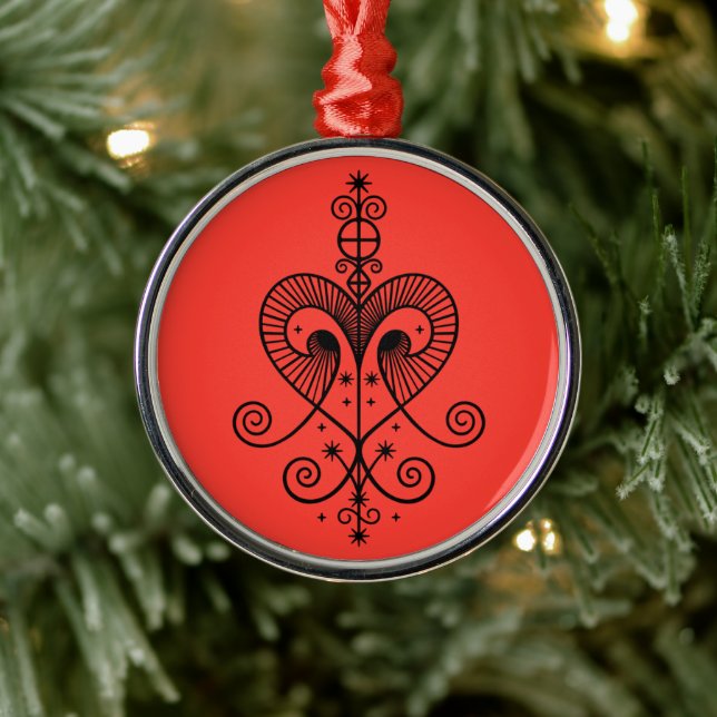 Adorno Metálico Voodoo Veve Erzulie (Árbol)