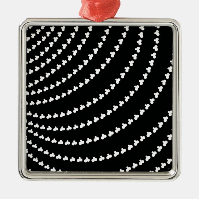 Adorno Metálico Vortex blanco (Frente)