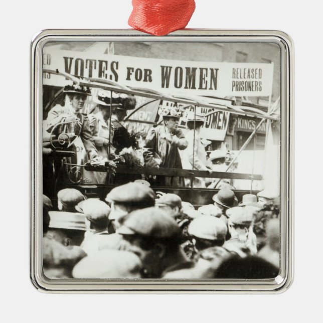 Adorno Metálico Votos para las mujeres, agosto de 1908 (Frente)