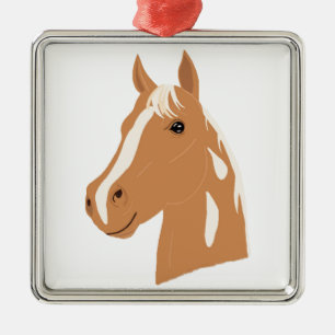 Adorno Metálico Vuelo rojo al caballo feliz