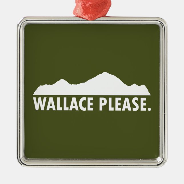 Adorno Metálico Wallace Idaho Please (Frente)